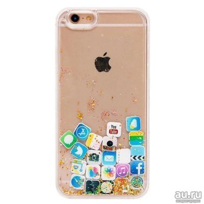 Лот: 12994572. Фото: 1. Чехол iPhone 6/ 6S Силикон Плавающие... Чехлы, бамперы