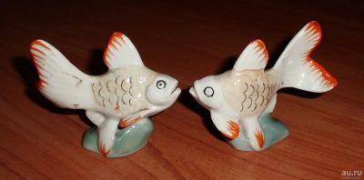 Лот: 13366038. Фото: 1. Фарфоровая статуэтка рыбка Дулево... Фарфор, керамика
