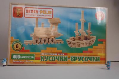Лот: 6845338. Фото: 1. Строительный набор "Кусочки-брусочки... Конструкторы