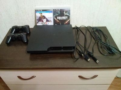 Лот: 5467202. Фото: 1. PS 3 Slim 160Gb. Игровые приставки, консоли