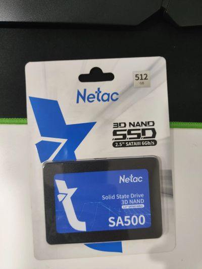 Лот: 20830189. Фото: 1. 512Gb SSD Netac SA500 Новый запечатанный. SSD-накопители