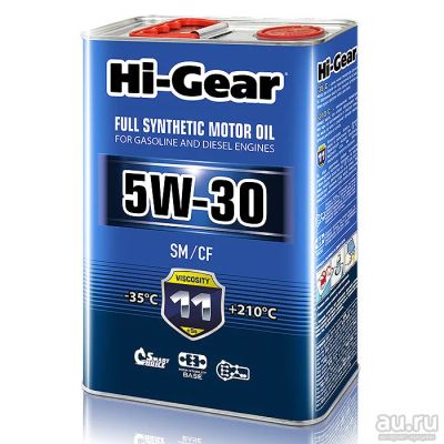 Лот: 9453893. Фото: 1. Моторное масло Hi-Gear SAE 5W-30... Масла, жидкости