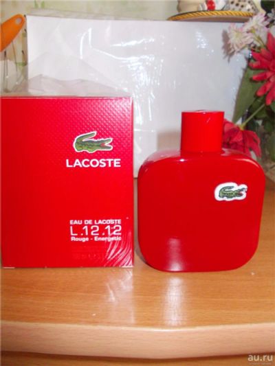 Лот: 8362530. Фото: 1. L.12.12 Rouge -Energetic от Lacoste... Мужская парфюмерия