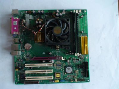 Лот: 3217986. Фото: 1. EPOX EP-8HMMI-A + Проц 1.6 + 256Мб. Материнские платы