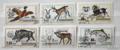 Лот: 17826389. Фото: 1. Полная серия из 6-ти марок Чехословакии... Марки
