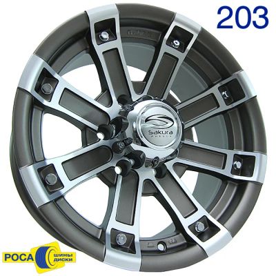 Лот: 4112614. Фото: 1. Комплект Sakura Wheels R2516 6... Диски