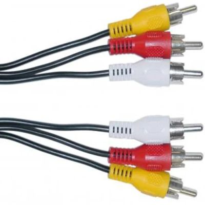 Лот: 13291322. Фото: 1. Аудио видео кабель 3 RCA - 3 RCA... Дата-кабели, переходники