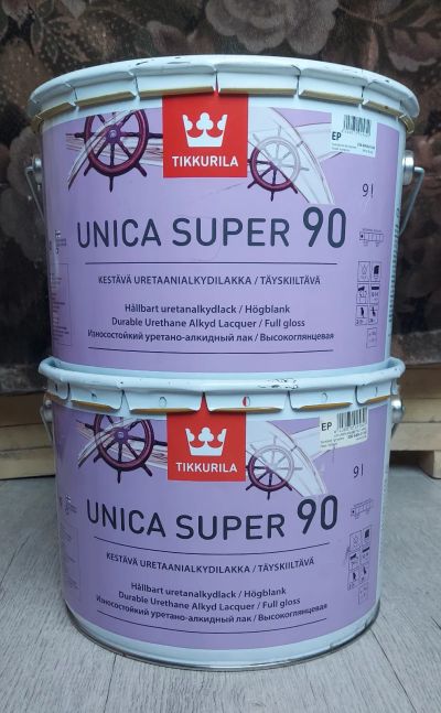 Лот: 25066904. Фото: 1. Лак Tikkurila (Тиккурила) Unica... Краски, лаки, растворитель