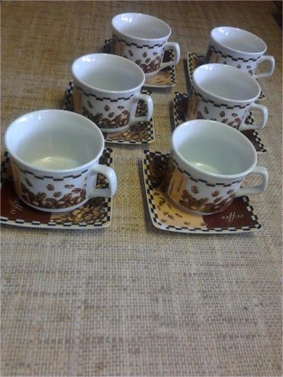Лот: 7640812. Фото: 1. Кофейный набор с кружками и чашками. Сервизы, наборы посуды