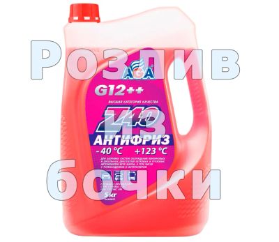 Лот: 21786171. Фото: 1. Антифриз на розлив AGA G12++ -40C... Масла, жидкости