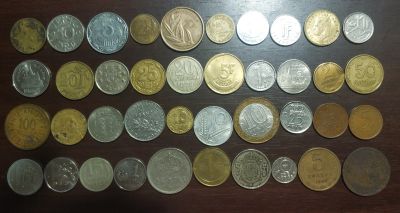Лот: 25192600. Фото: 1. Подборка монет (40 шт.). Наборы монет