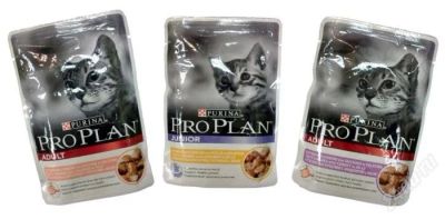 Лот: 2859510. Фото: 1. Консервы для кошек ProPlan - 2коробки. Корма