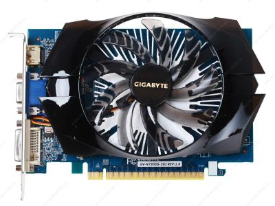 Лот: 6127771. Фото: 1. Видеокарта gigabyte GeForce GT... Видеокарты