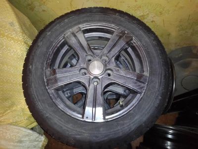 Лот: 3892581. Фото: 1. диски скад, 14" 5*100 в неплохом... Шины на дисках