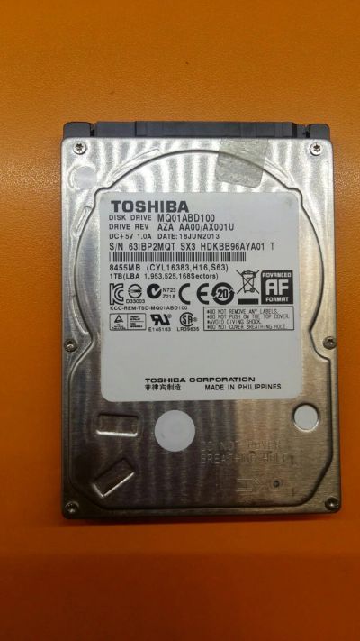 Лот: 10356535. Фото: 1. Б/У жёсткий диск для ноутбука... Жёсткие диски (HDD)