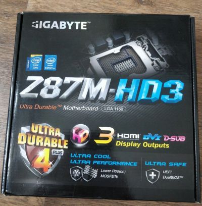 Лот: 15119792. Фото: 1. Gigabyte GA Z87 M - HD3 1150 возможен... Материнские платы
