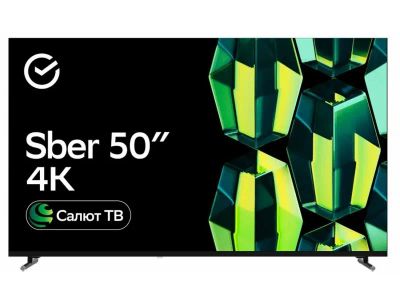 Лот: 25109215. Фото: 1. LED телевизор Sber SDX-50U4139... Телевизоры