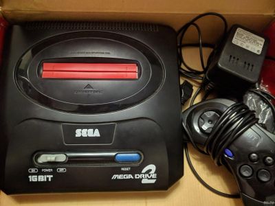 Лот: 12191461. Фото: 1. Sega mega drive 2 с коробкой. Игровые приставки, консоли