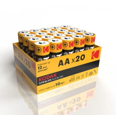 Лот: 21093800. Фото: 1. Батарейка Kodak LR06-20 bulk Xtralife... Батарейки, аккумуляторы, элементы питания