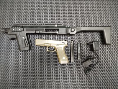 Лот: 25317641. Фото: 1. Glock 18c cyma карабин кит. Пейнтбол, страйкбол