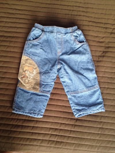 Лот: 9036503. Фото: 1. Джинсы утепленные, 12 - 18 мес... Брюки, шорты, джинсы