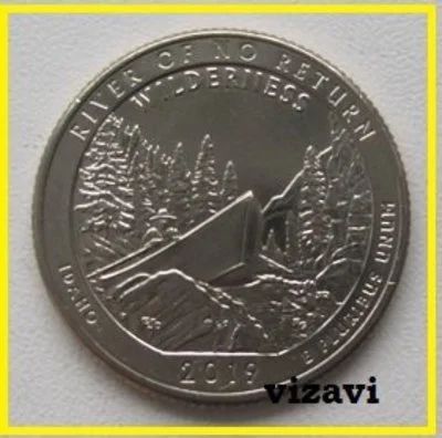 Лот: 15032104. Фото: 1. США 25 центов 2019. Айдахо. Резерват... Америка