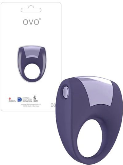 Лот: 22066200. Фото: 1. Эрекционное кольцо Ovo B8 с вибрацией... Игрушки