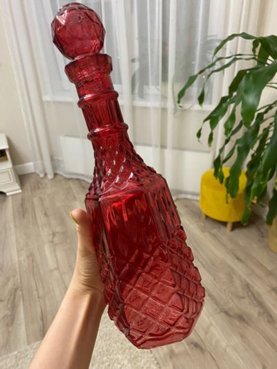 Лот: 20356591. Фото: 1. Графин 1 литр Стекло. Кувшины, графины