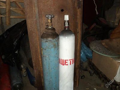 Лот: 2330310. Фото: 1. комплект баллонов 10 литров. Баллоны, газ в баллонах