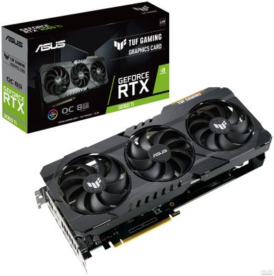Лот: 18142421. Фото: 1. Видеокарта 8Gb RTX3060Ti Asus... Видеокарты