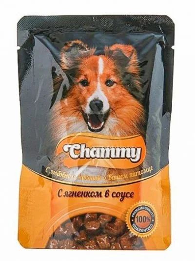 Лот: 14541361. Фото: 1. Chammy (Чамми) Ягненок 85г пауч... Корма