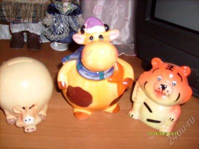 Лот: 279307. Фото: 1. копилки 3 шт. 1 лотом. Другое (предметы интерьера)