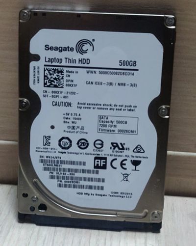 Лот: 19495662. Фото: 1. HDD для ноутбука 2.5",500 Гб... Жёсткие диски (HDD)