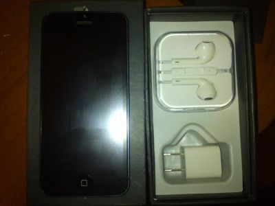 Лот: 3372050. Фото: 1. Iphone 5 black 16gb Новый Продажа... Смартфоны