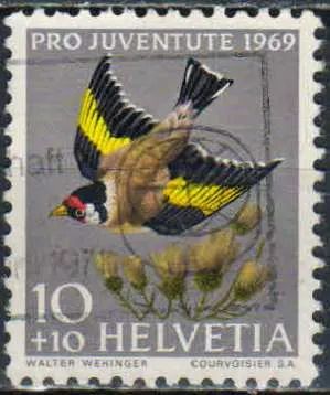 Лот: 25079390. Фото: 1. 1969. Швейцария. Про Ювентут -... Марки