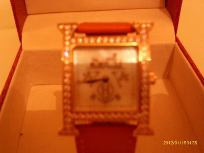 Лот: 3226595. Фото: 1. часы Hermes, кожа, цирконий. Другие наручные часы