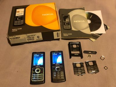 Лот: 18612613. Фото: 1. Два телефона Nokia 6500 classic... Кнопочные мобильные телефоны