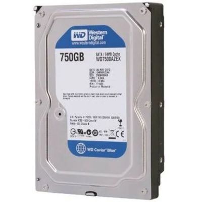 Лот: 3517918. Фото: 1. Жесткий диск WD-750G-Sata-II. Жёсткие диски (HDD)