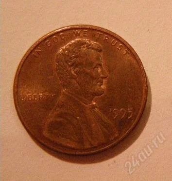 Лот: 1266636. Фото: 1. 1 цент (США) 1995г. Торги с рубля. Америка
