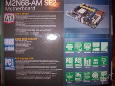 Лот: 1213533. Фото: 1. ASUS M2N68-AM SE2 Socet 940. Материнские платы