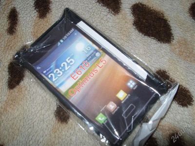 Лот: 2669542. Фото: 1. Защитный бампер LG Optimus L5... Чехлы, бамперы