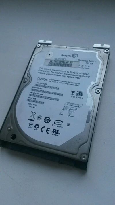 Лот: 6888127. Фото: 1. Жесткий диск 2,5` Seagate 250Gb... Жёсткие диски (HDD)