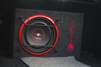 Лот: 14626588. Фото: 1. Сабвуфер cadence 500w тонкий корпус... Сабвуферы