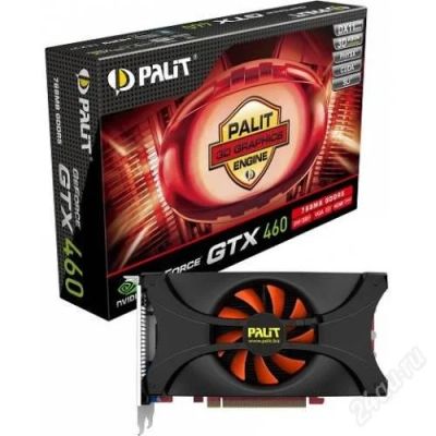 Лот: 2537645. Фото: 1. Palit GTX 460 768Mb полный комплект... Видеокарты