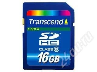 Лот: 501228. Фото: 1. SD карта Transcend 16 GB sdhc... Цифровые зеркальные