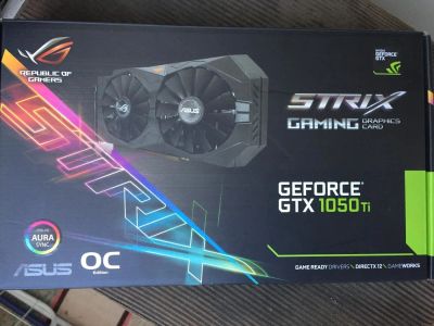 Лот: 11452525. Фото: 1. Asus GeForse GTX 1050Ti STRIX... Видеокарты