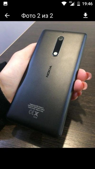 Лот: 11092997. Фото: 1. Смартфон Nokia 5 Black на гарантии... Смартфоны