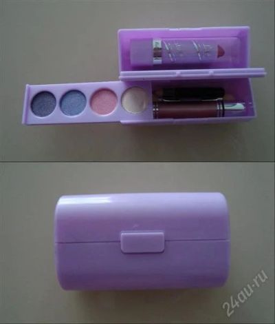 Лот: 2804014. Фото: 1. набор тени+помада + блеск + карандаш... Макияж