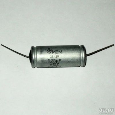Лот: 13141541. Фото: 1. Конденсатор МБМ 0,5мкФ500в. Конденсаторы