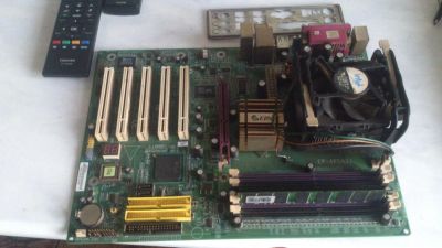 Лот: 5222049. Фото: 1. Epox EP-4PDA3I + Celeron 1.7GHz... Материнские платы